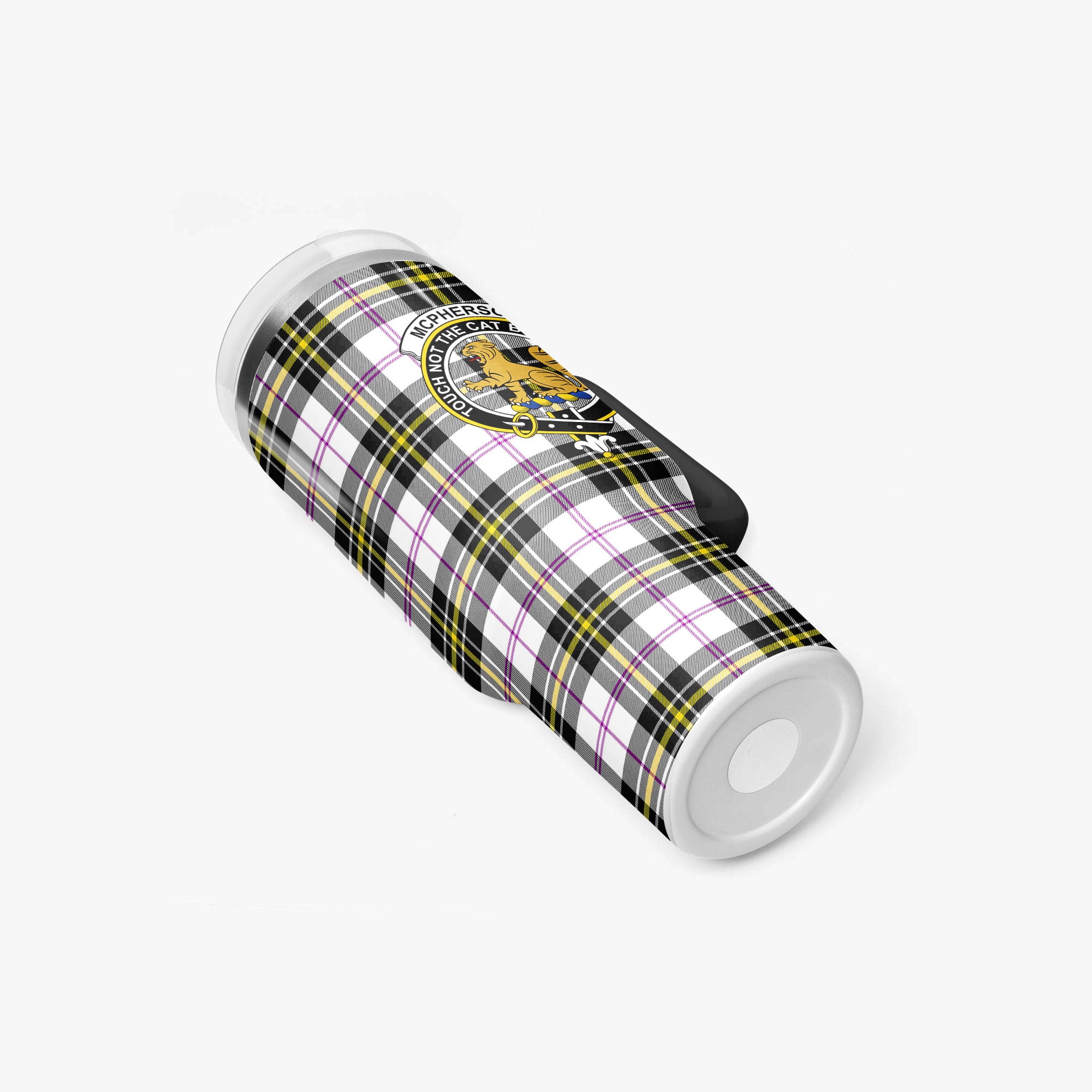 McPherson Dress Modern Tartan Crest 40 oz Insulated Tumbler with Handle