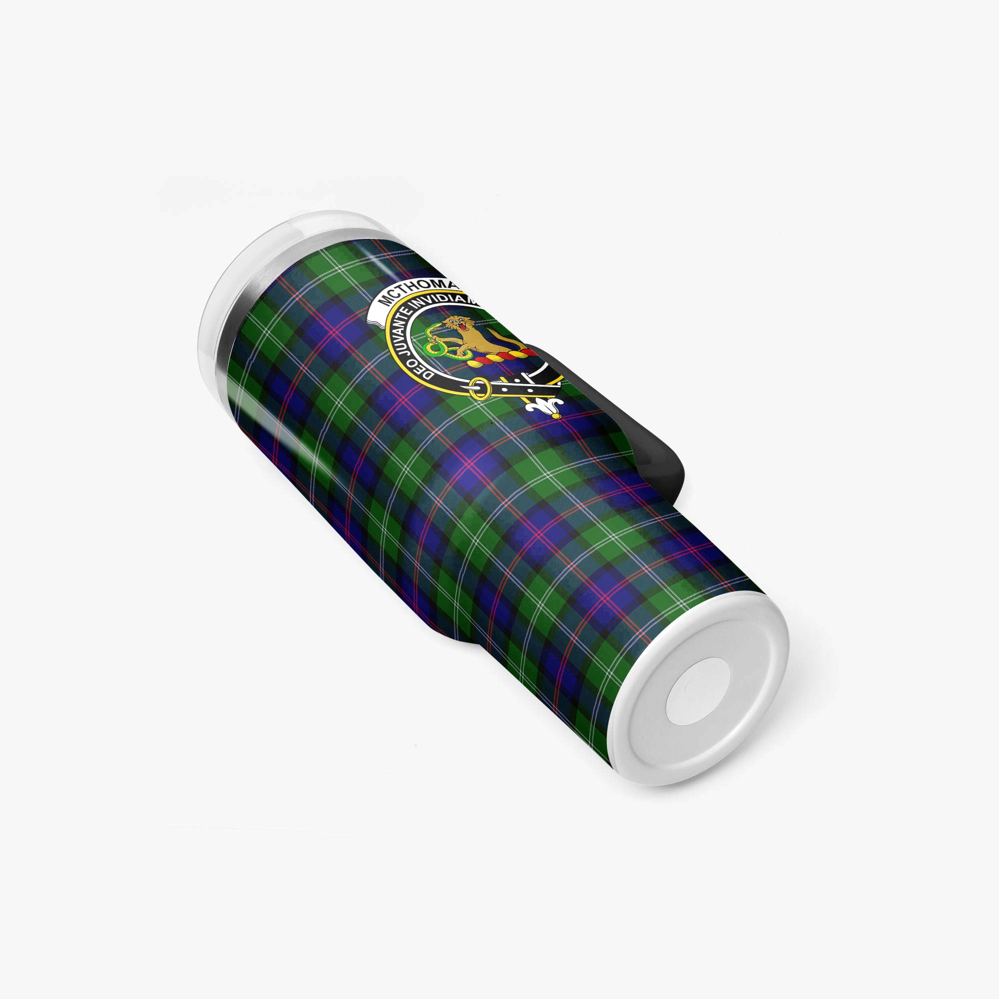 McThomas Modern Tartan Crest 40 oz Insulated Tumbler with Handle