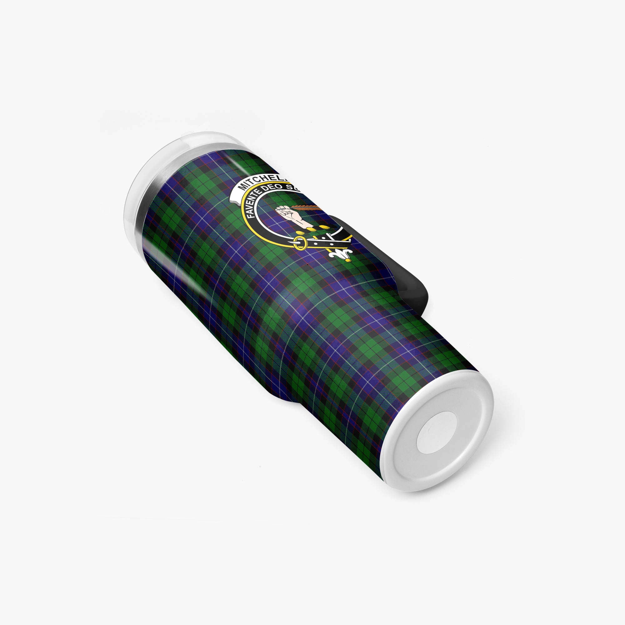 Mitchell Tartan Crest 40 oz Insulated Tumbler with Handle