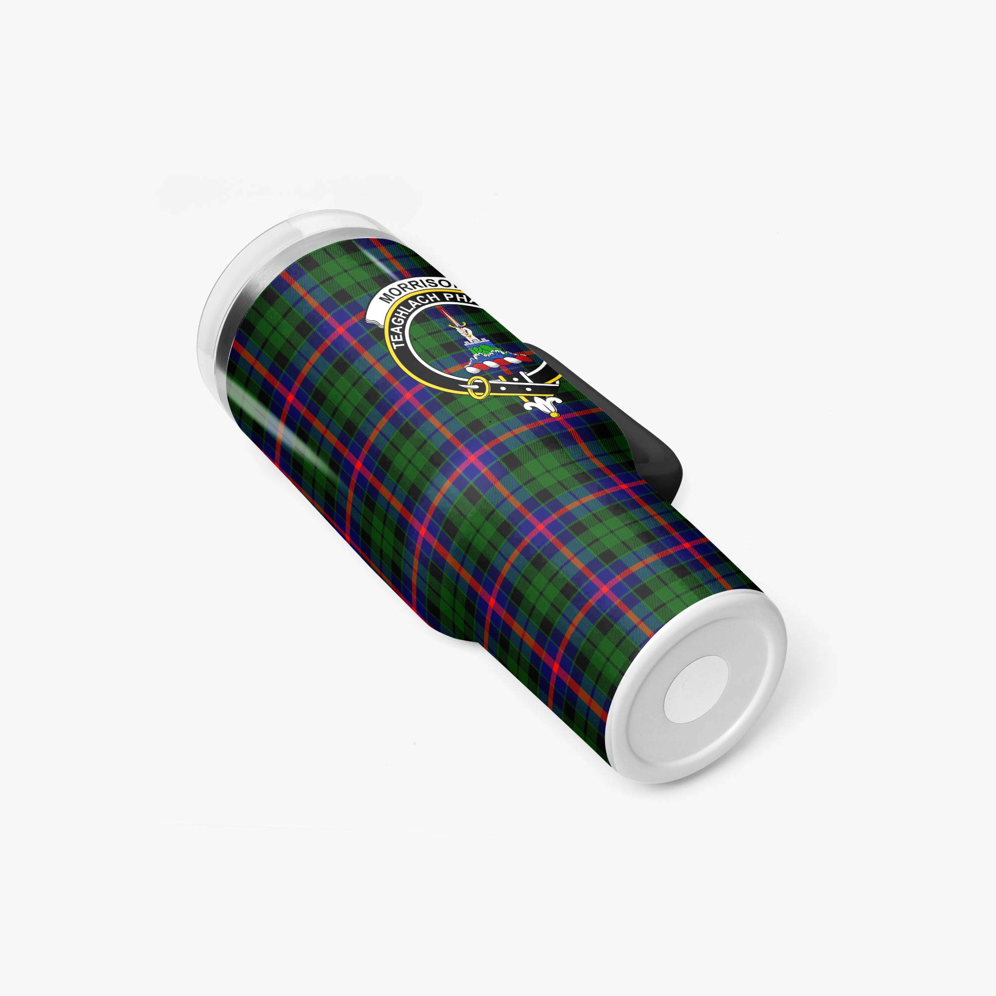 Morrison Modern Tartan Crest 40 oz Insulated Tumbler with Handle