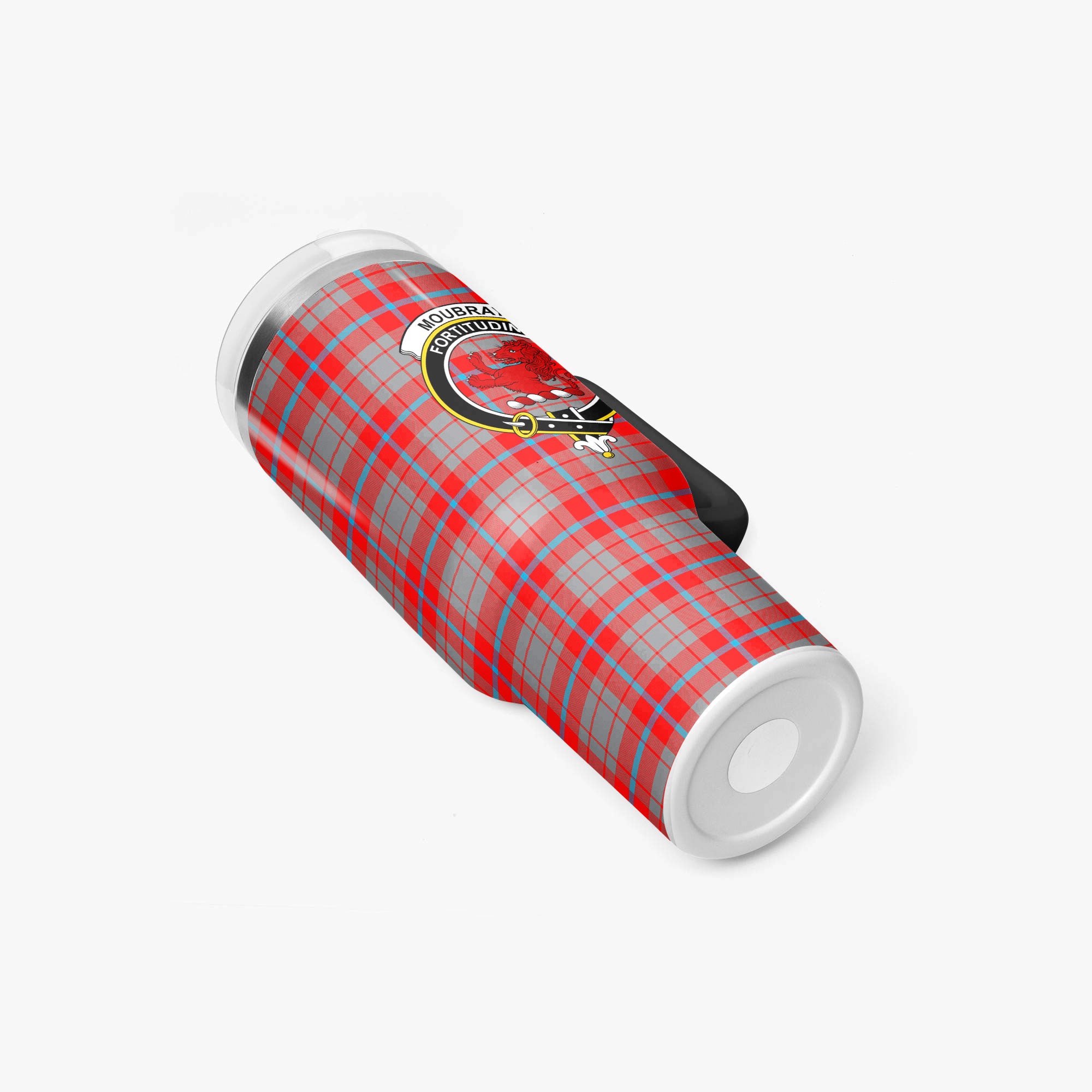 Moubray Tartan Crest 40 oz Insulated Tumbler with Handle