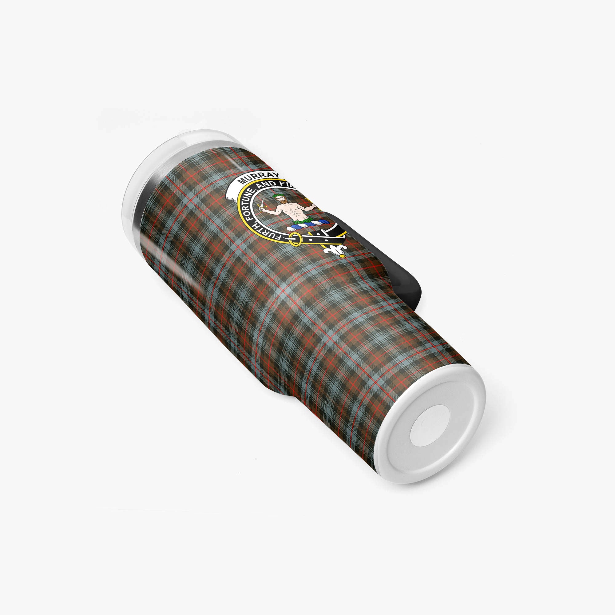 Murray of Atholl Weathered Tartan Crest 40 oz Insulated Tumbler with Handle