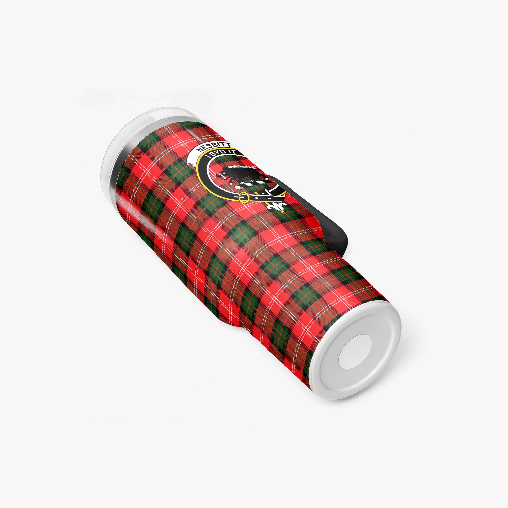 Nesbitt Modern Tartan Crest 40 oz Insulated Tumbler with Handle
