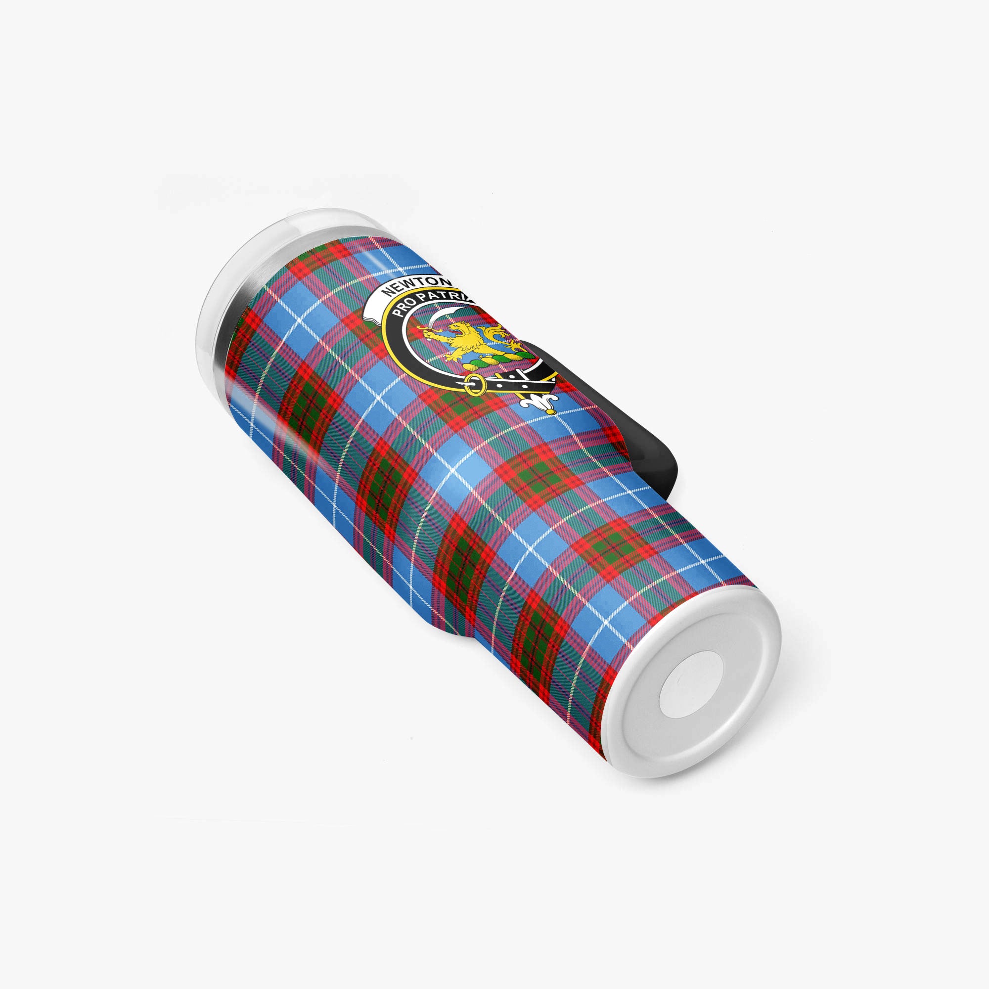 Newton Tartan Crest 40 oz Insulated Tumbler with Handle