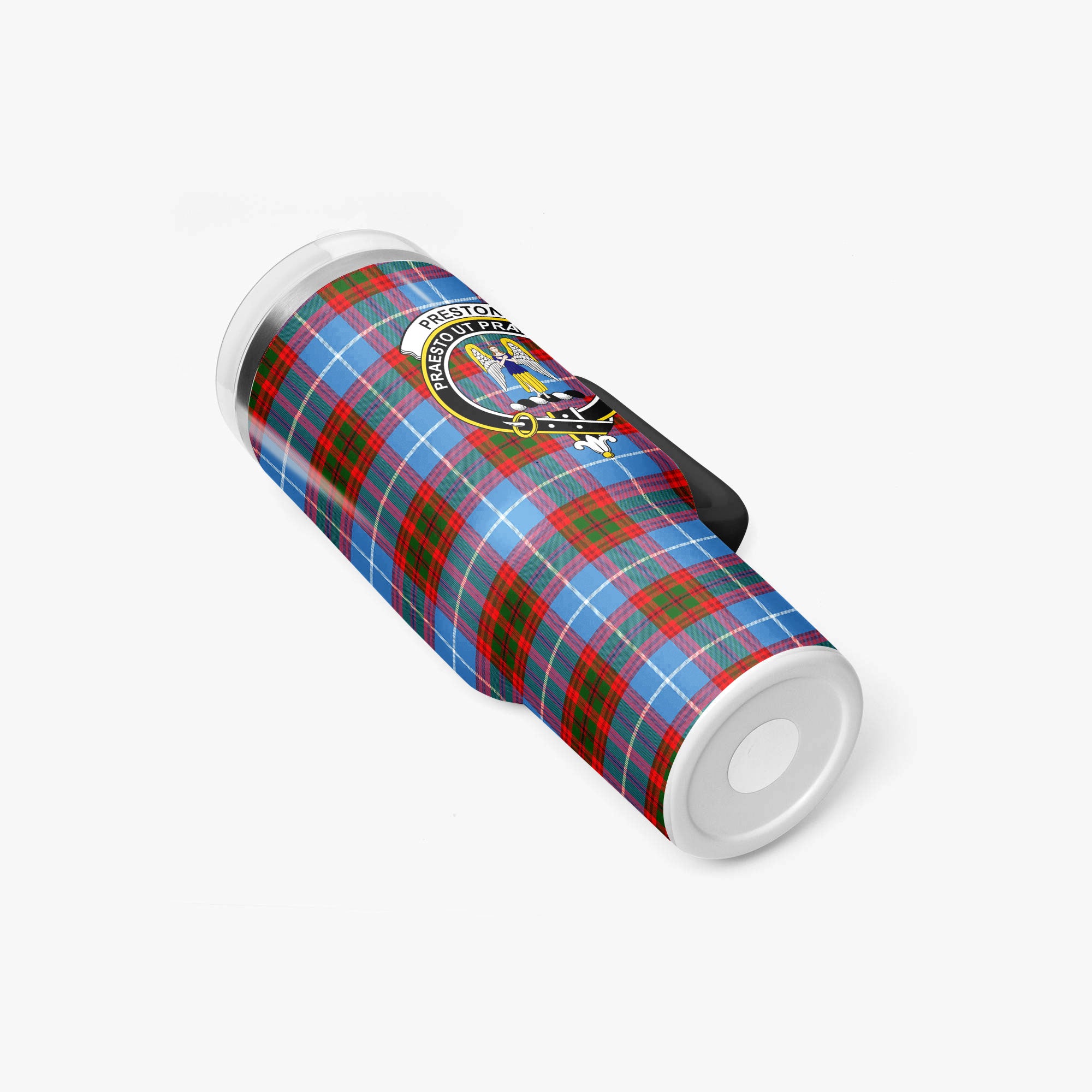 Preston Tartan Crest 40 oz Insulated Tumbler with Handle