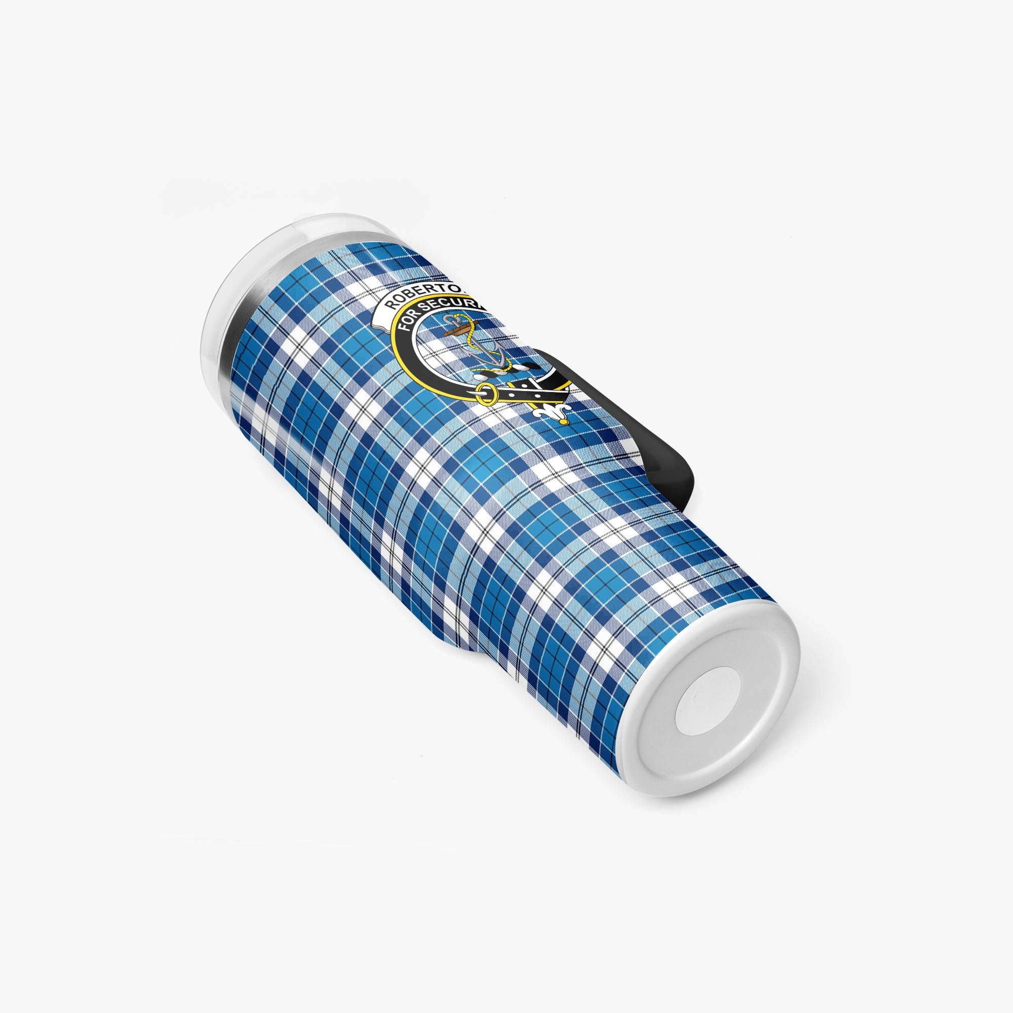 Roberton Tartan Crest 40 oz Insulated Tumbler with Handle