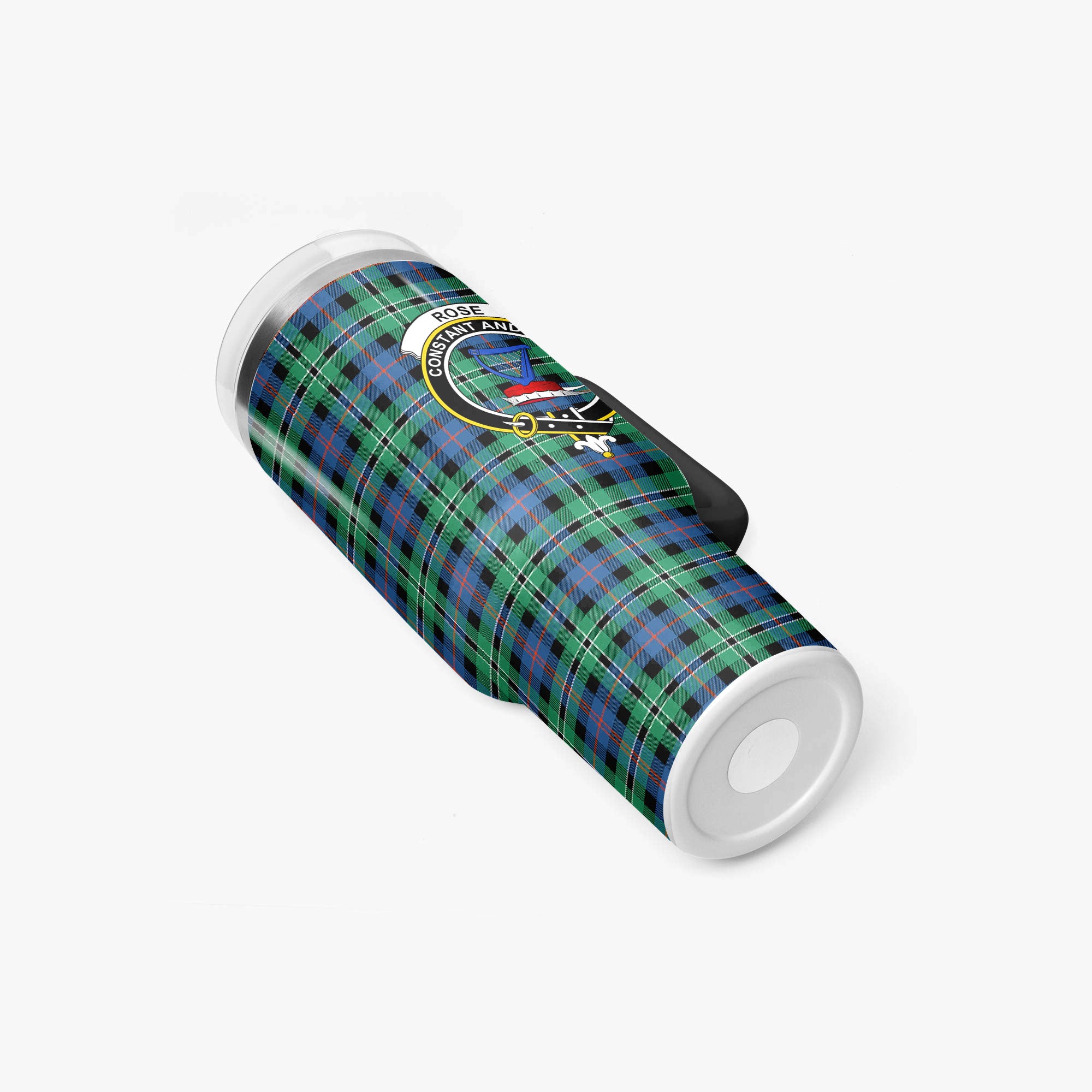 Rose Hunting Ancient Tartan Crest 40 oz Insulated Tumbler with Handle