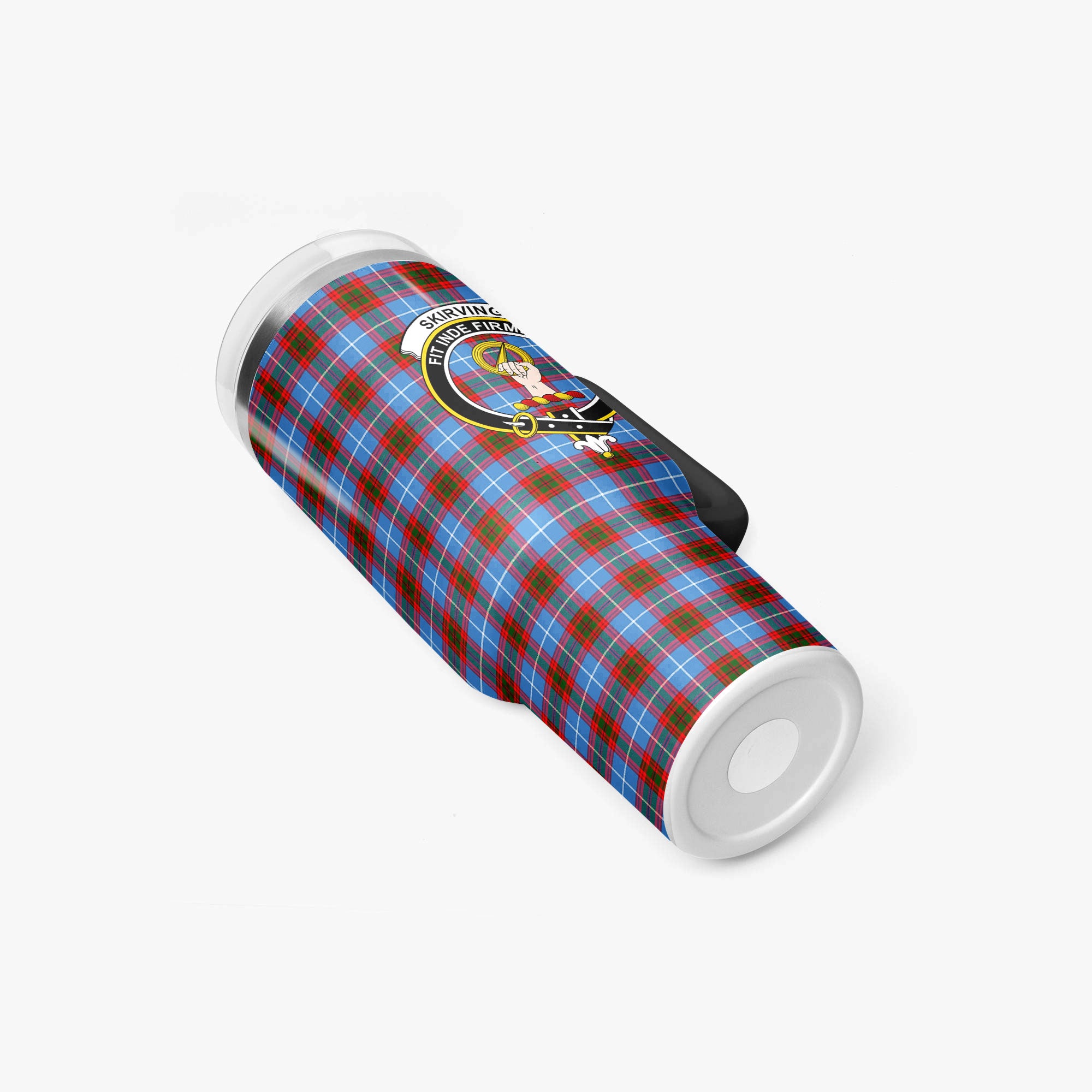 Skirving Tartan Crest 40 oz Insulated Tumbler with Handle