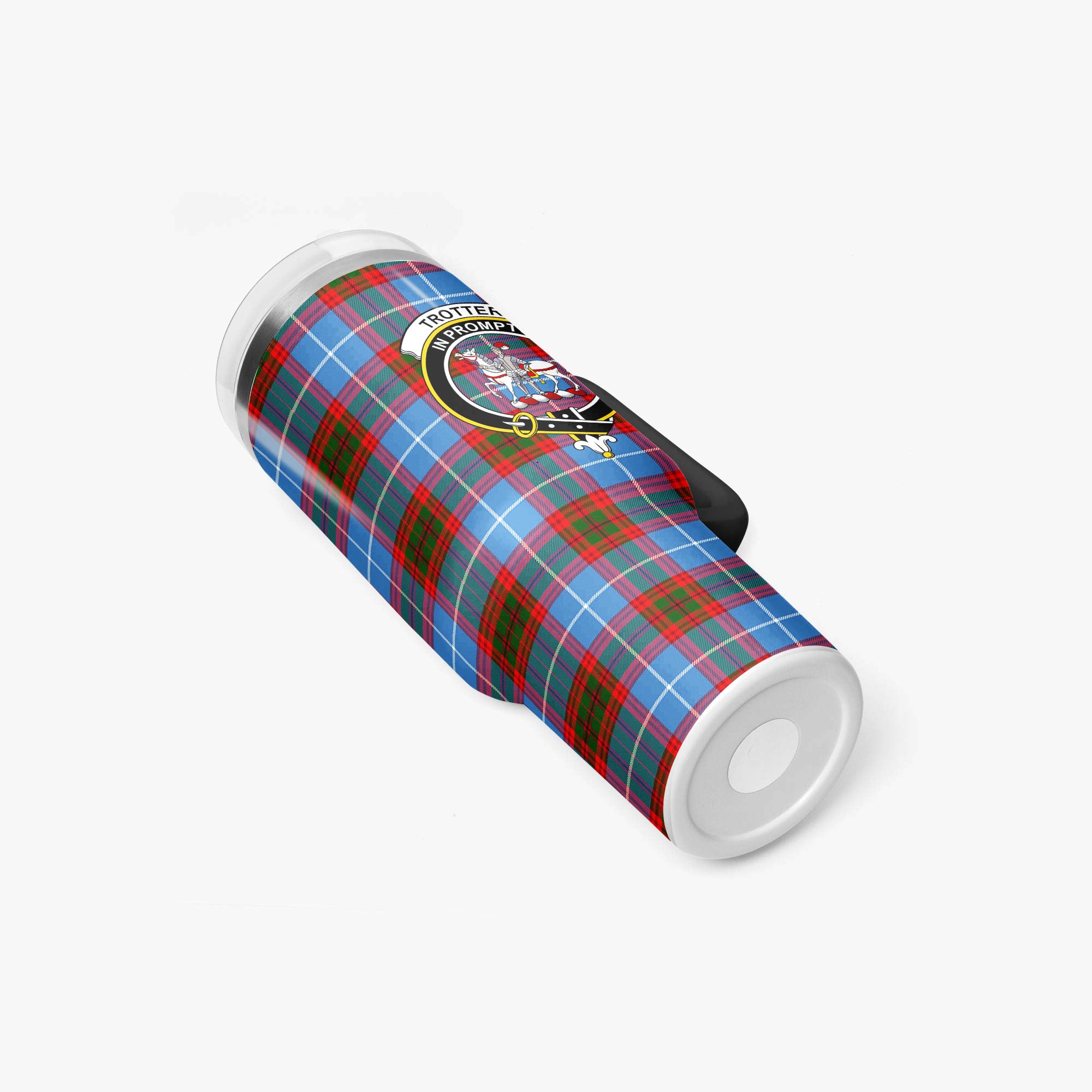 Trotter Tartan Crest 40 oz Insulated Tumbler with Handle