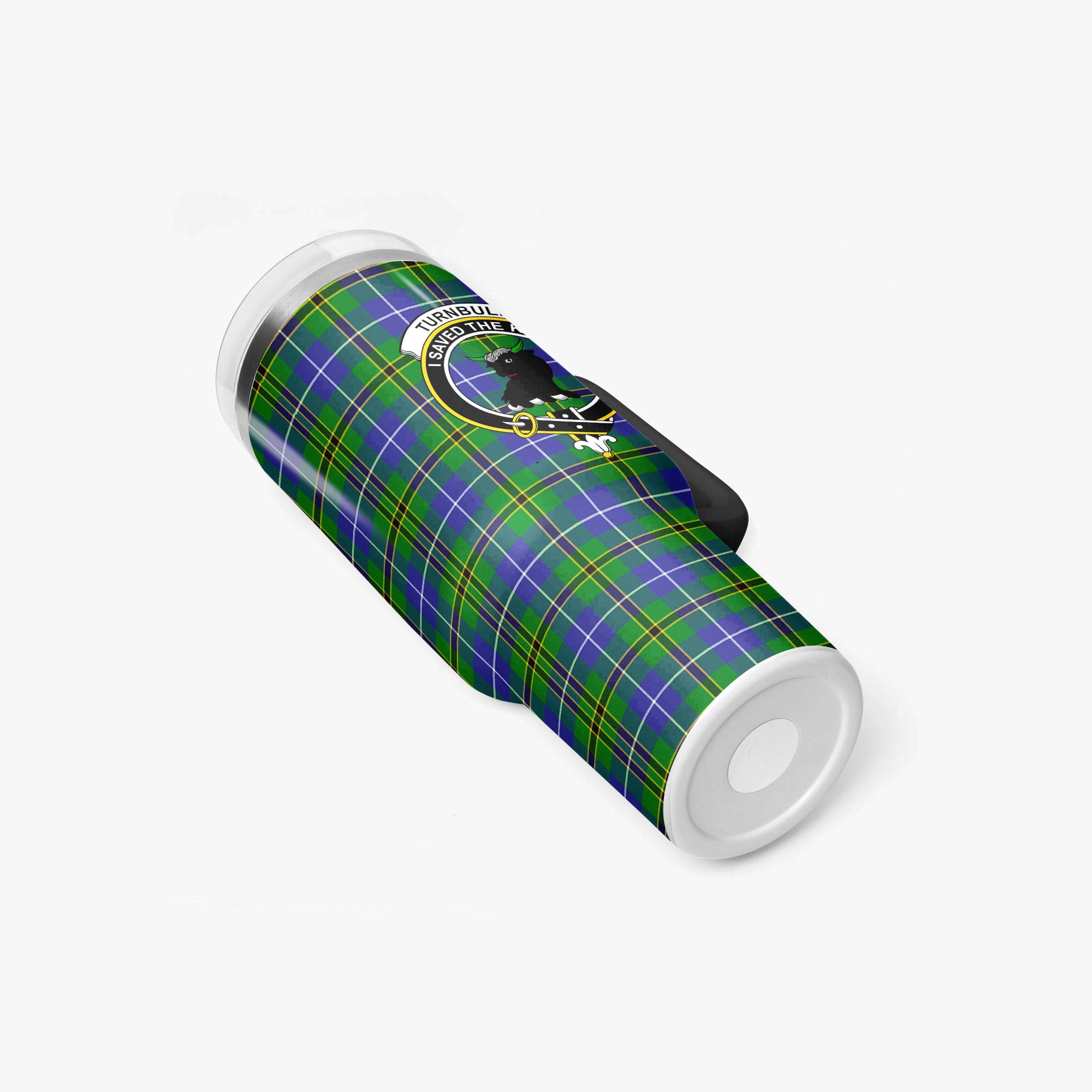 Turnbull Hunting Tartan Crest 40 oz Insulated Tumbler with Handle