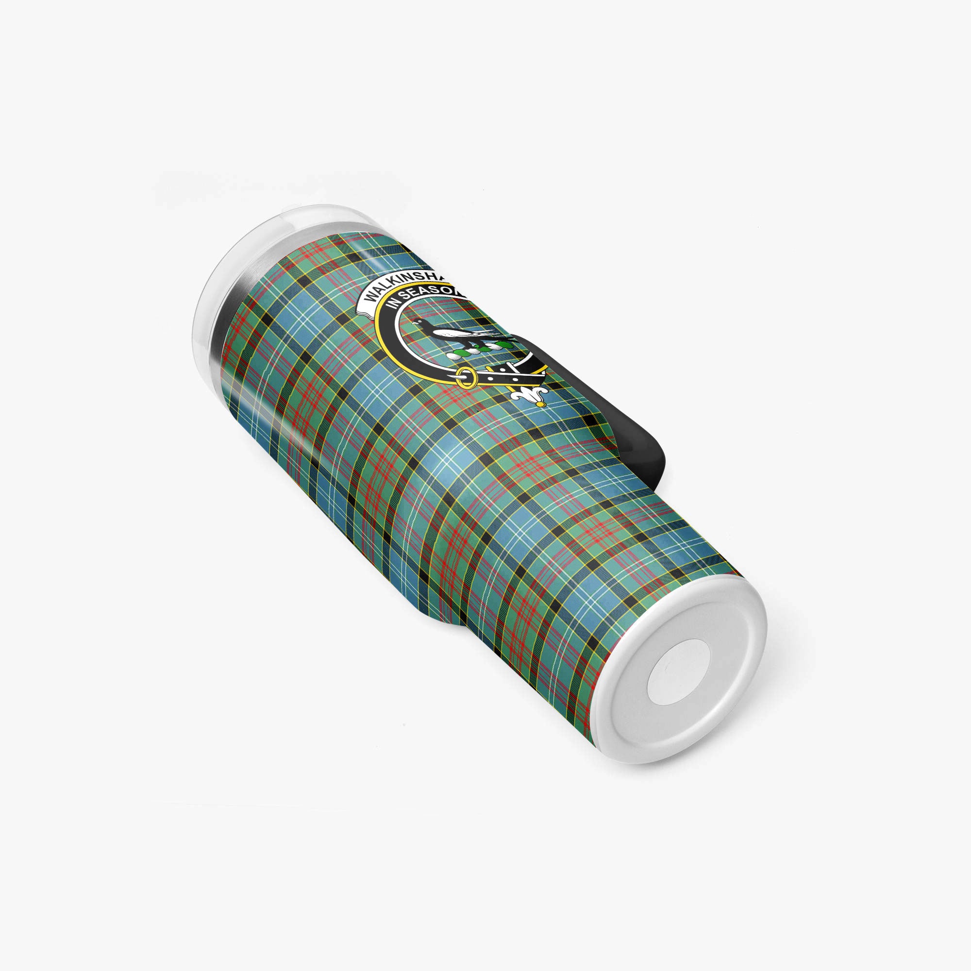 Walkinshaw Tartan Crest 40 oz Insulated Tumbler with Handle