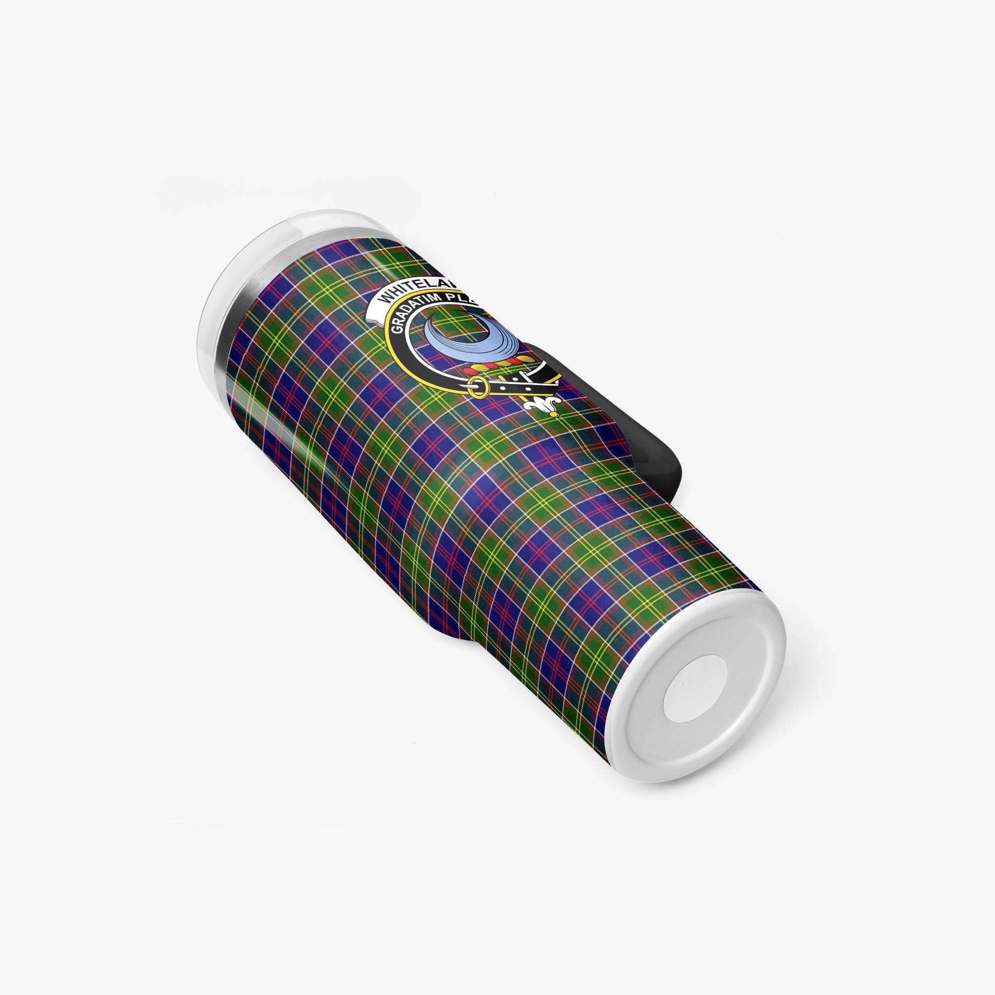 Whitelaw Tartan Crest 40 oz Insulated Tumbler with Handle