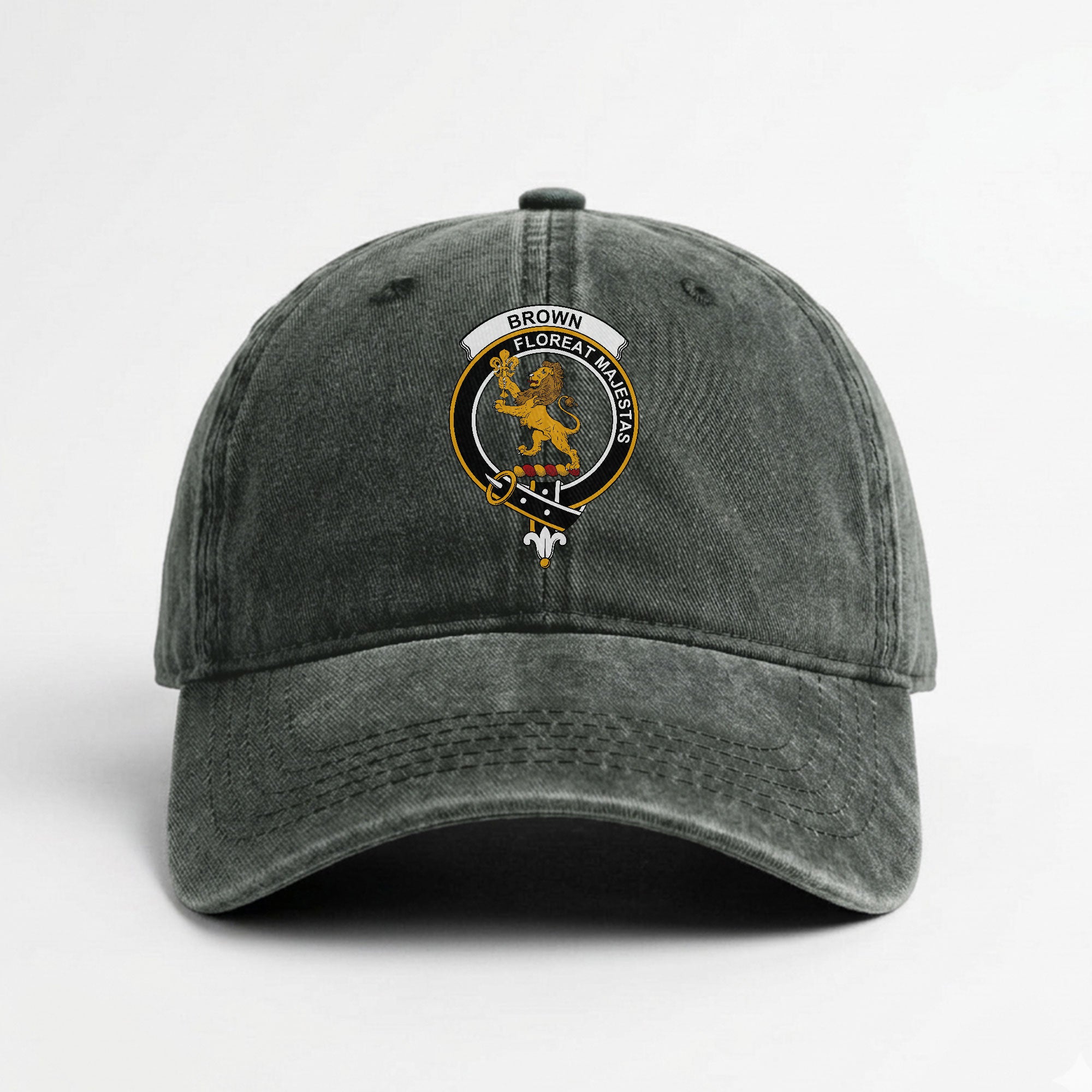 Brown Crest Washed Classic Cap