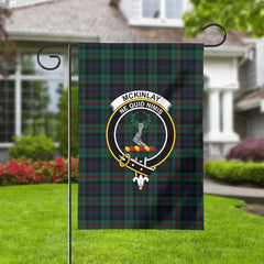 McKinlay Modern Tartan Crest Garden Flag