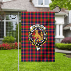 McPherson Modern Tartan Crest Garden Flag