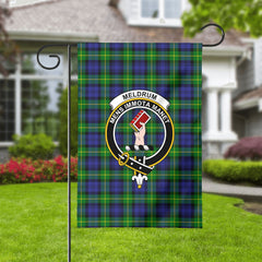 Meldrum Tartan Crest Garden Flag