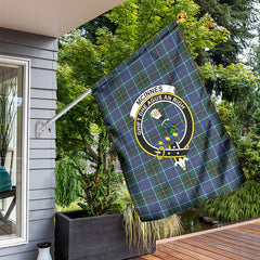 McInnes Modern Tartan Crest Garden Flag