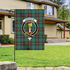 Chisholm Hunting Ancient Tartan Crest Garden Flag