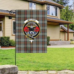 McLeod of Harris Weathered Tartan Crest Garden Flag