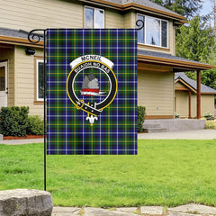 McNeil of Barra Modern Tartan Crest Garden Flag