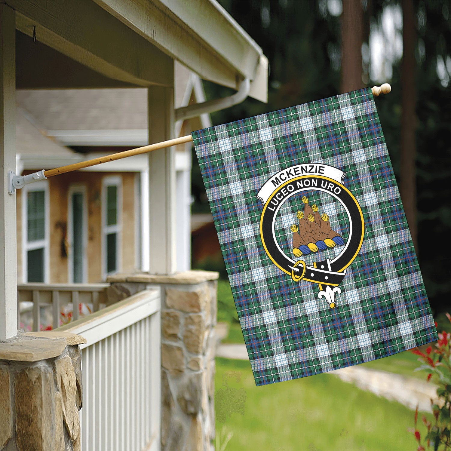 McKenzie Dress Ancient Tartan Crest Garden Flag