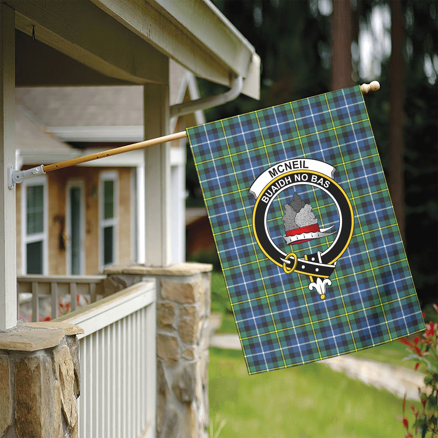 McNeil of Barra Ancient Tartan Crest Garden Flag