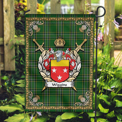 Wiggins Tartan Crest Garden Flag - Celtic Thistle Style