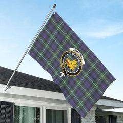 Campbell Argyll Modern Tartan Crest House Flag