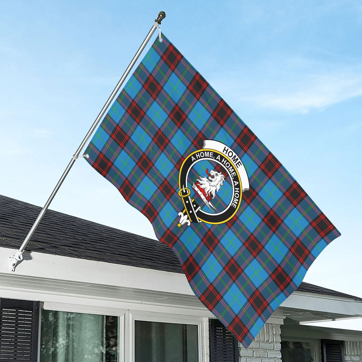 Home Ancient Tartan Crest House Flag