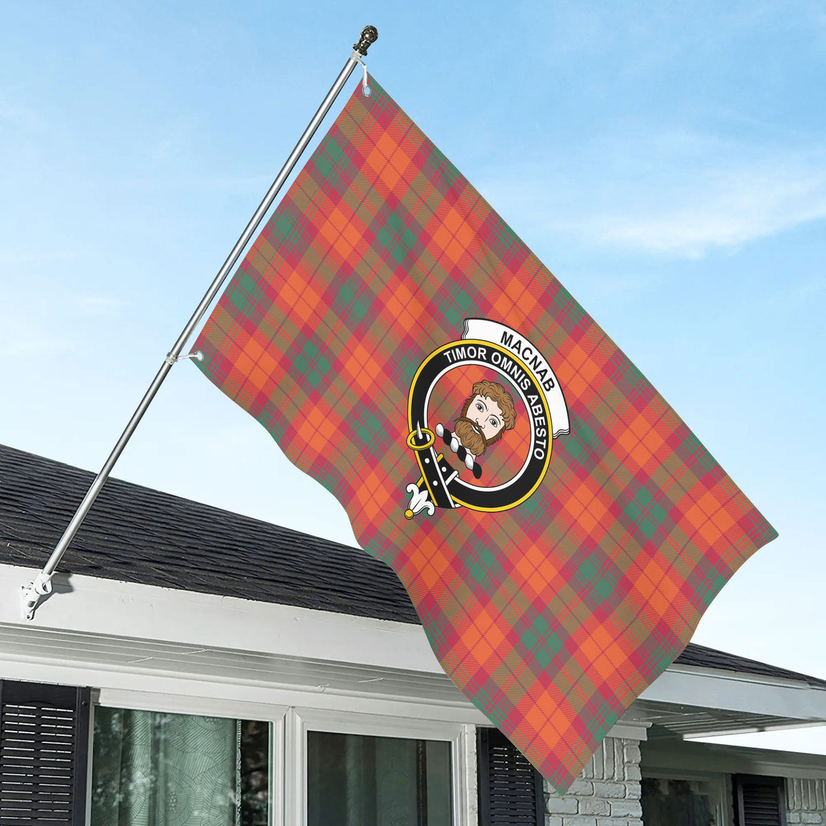 MacNab Ancient Tartan Crest House Flag
