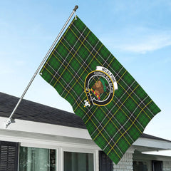 McAlpine Modern Tartan Crest House Flag
