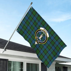 McKay Modern Tartan Crest House Flag