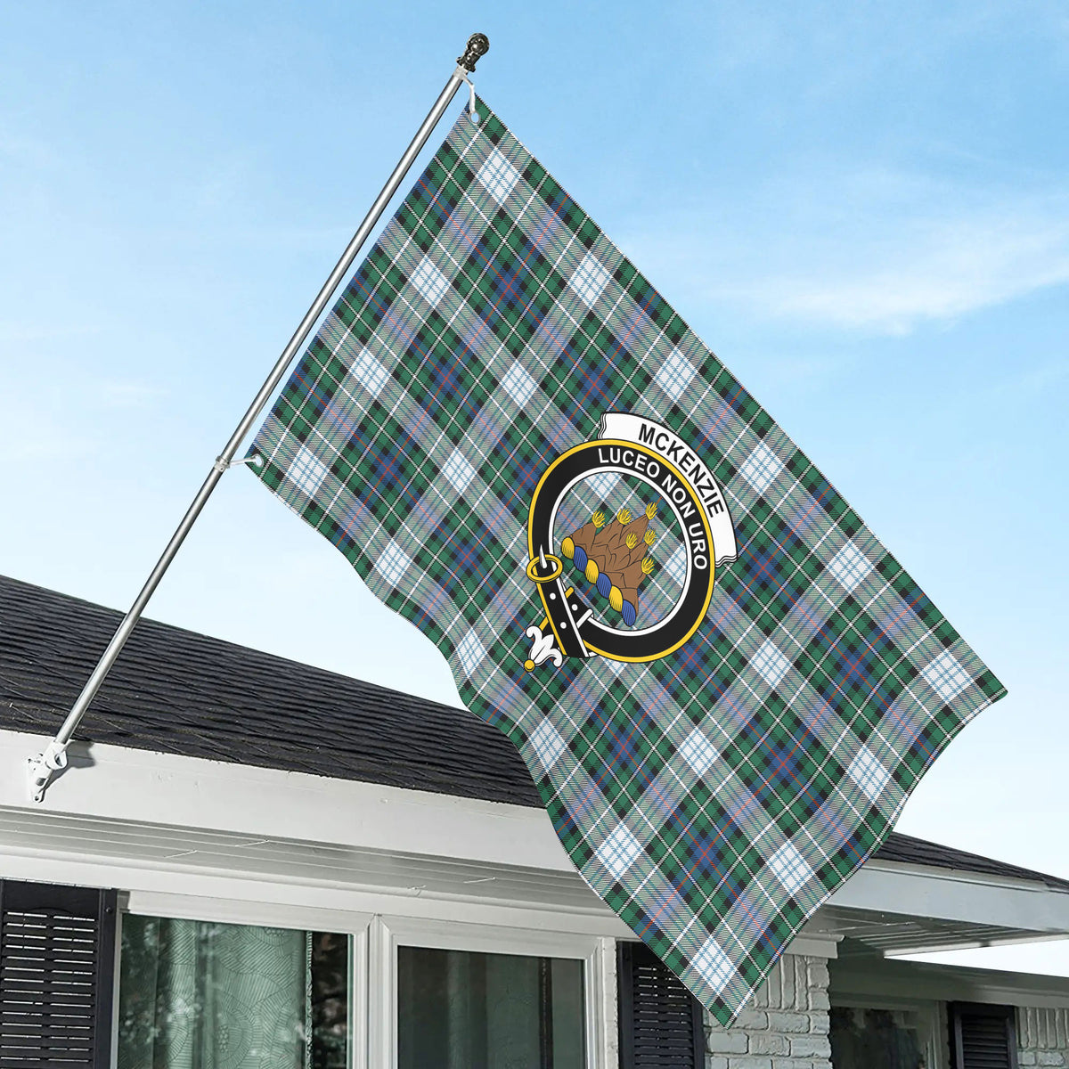 McKenzie Dress Ancient Tartan Crest House Flag
