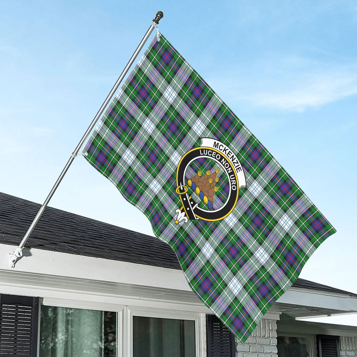 McKenzie Dress Modern Tartan Crest House Flag