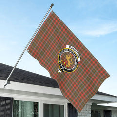 McKintosh Hunting Weathered Tartan Crest House Flag