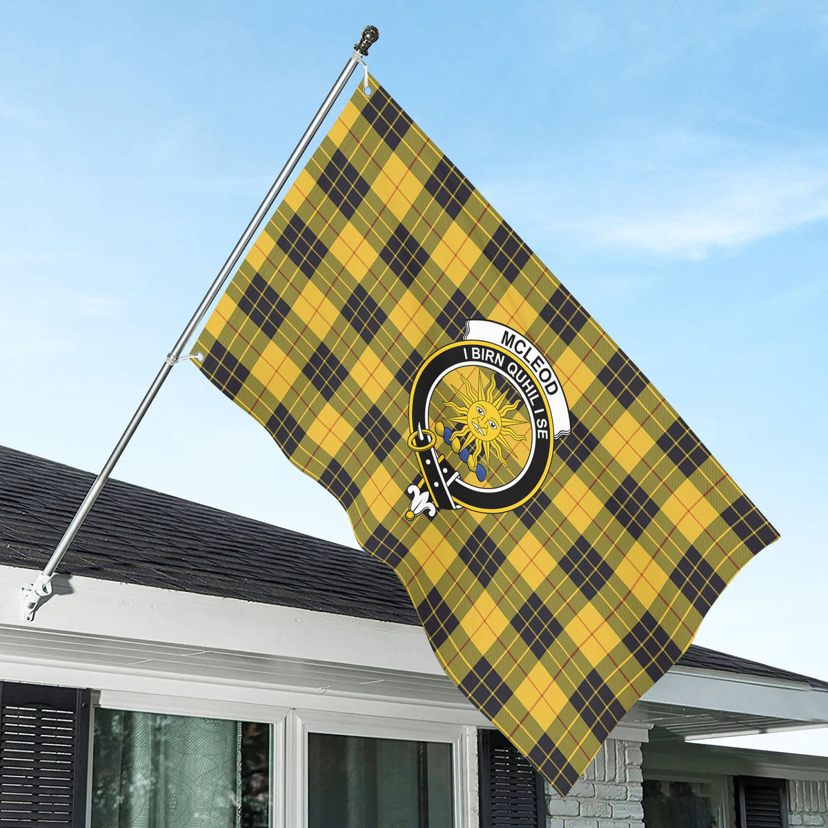 McLeod of Lewis Ancient Tartan Crest House Flag