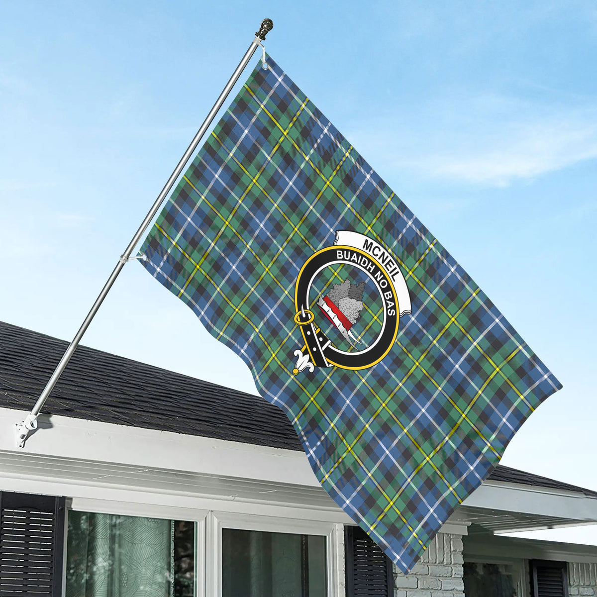 McNeil of Barra Ancient Tartan Crest House Flag