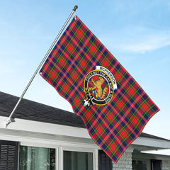 McPherson Modern Tartan Crest House Flag