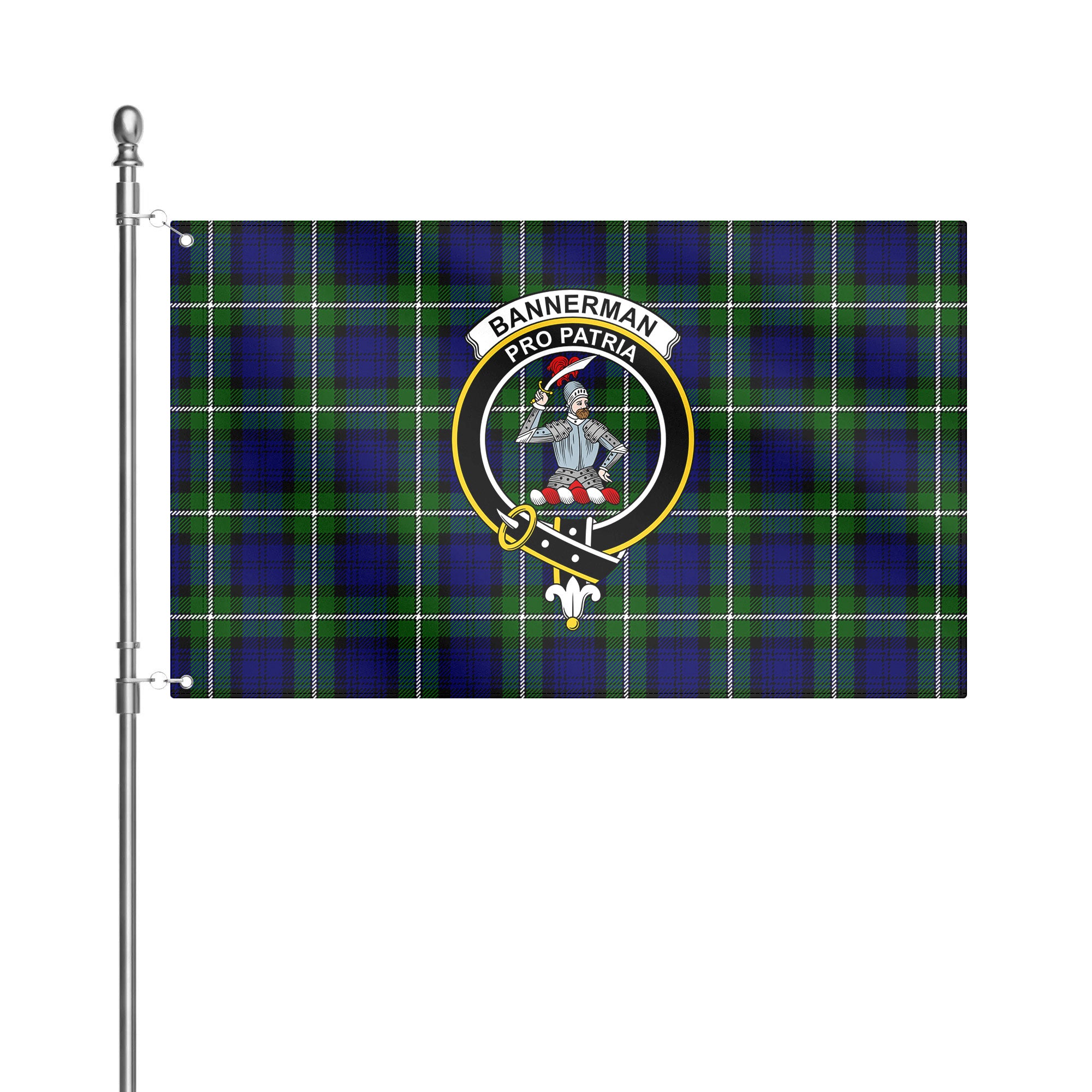 Bannerman Tartan Crest House Flag
