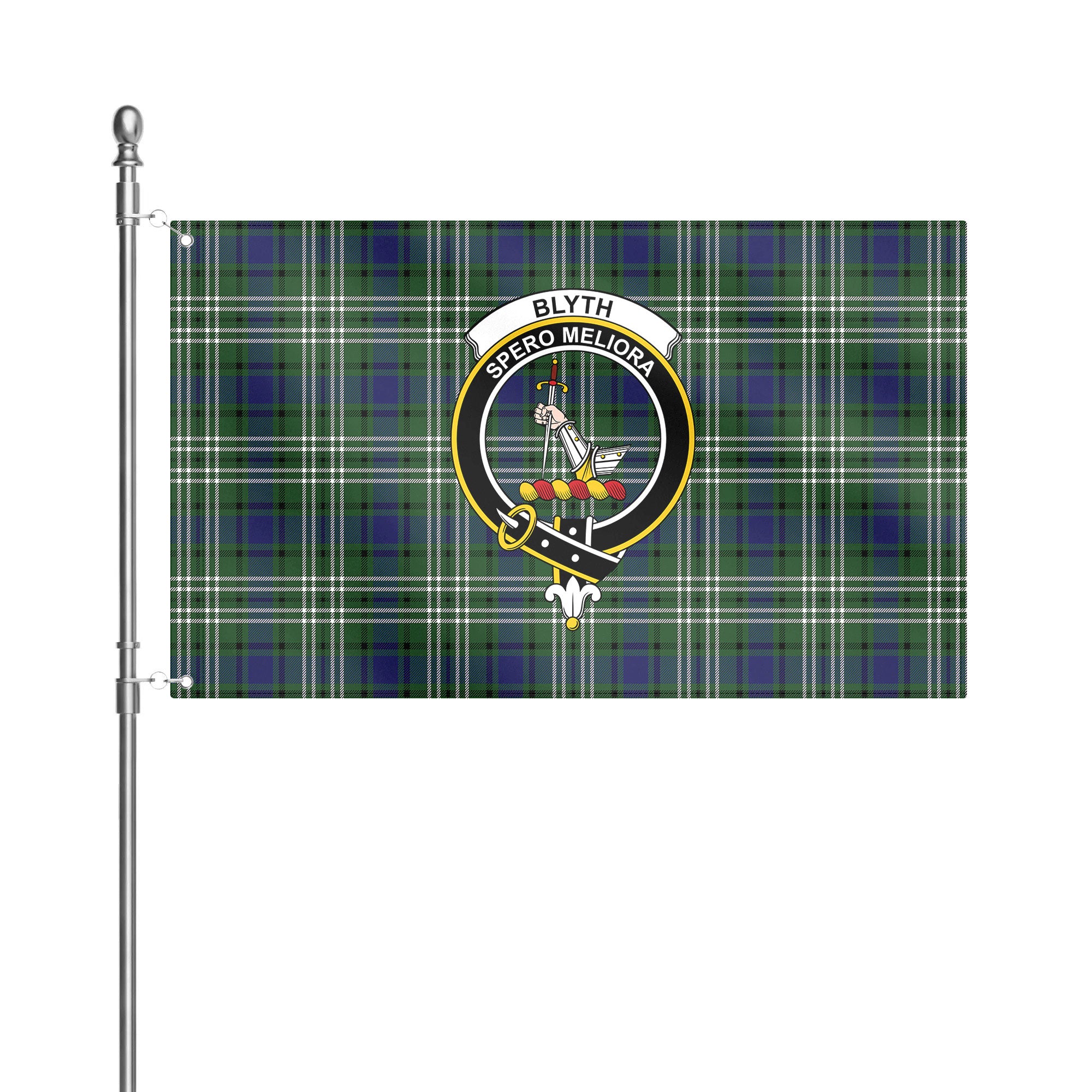 Blyth Tartan Crest House Flag