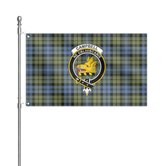 Campbell Faded Tartan Crest House Flag
