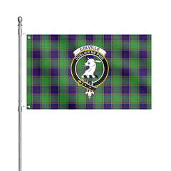 Colville Tartan Crest House Flag