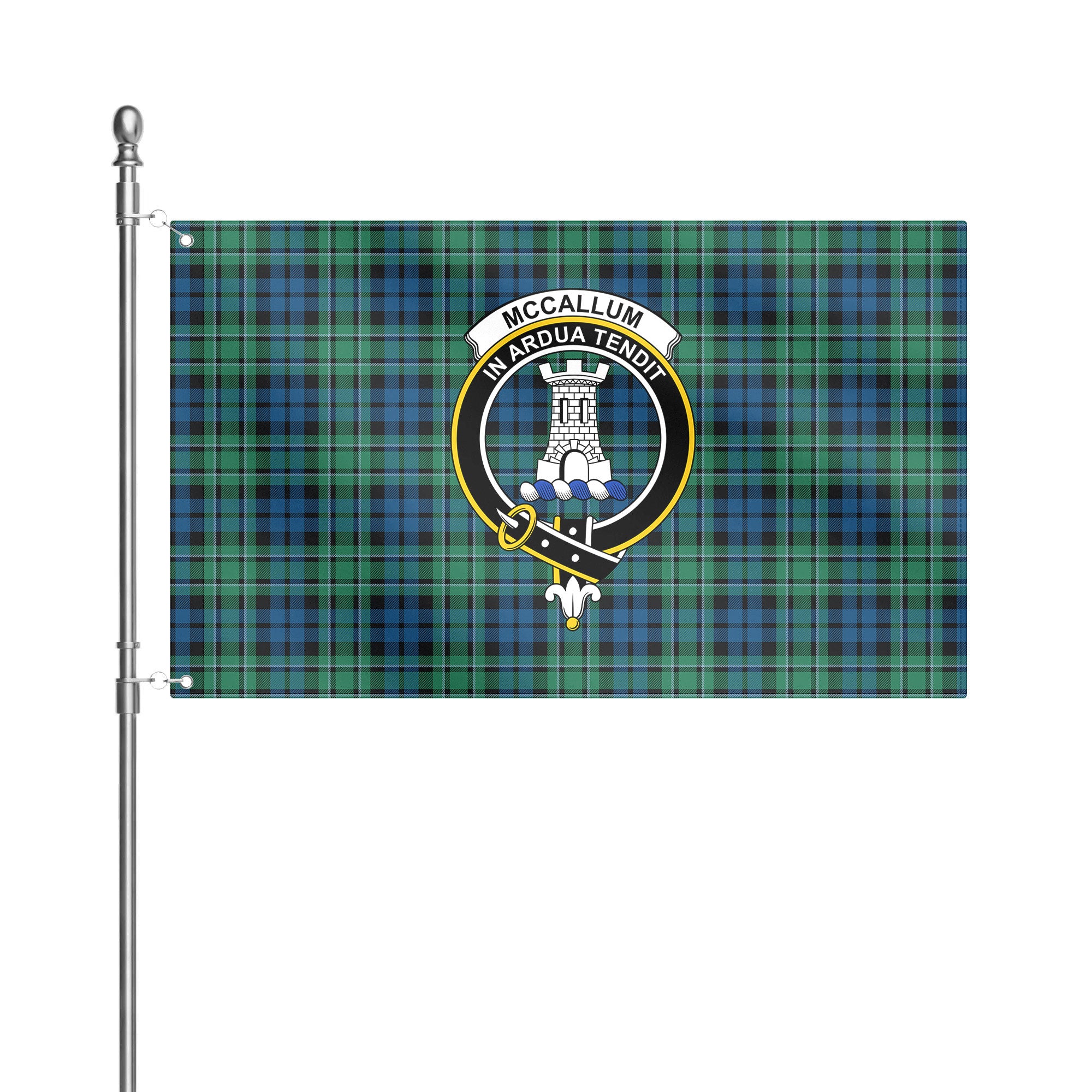 McCallum Ancient Tartan Crest House Flag