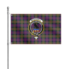 McDonnell of Glengarry Modern Tartan Crest House Flag