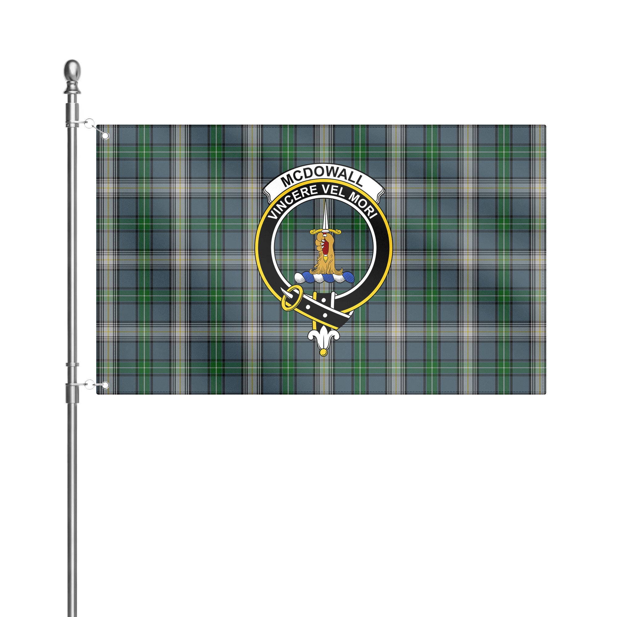 McDowall Tartan Crest House Flag