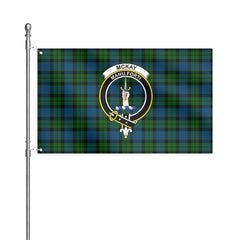McKay Modern Tartan Crest House Flag