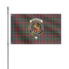 McKintosh Hunting Modern Tartan Crest House Flag