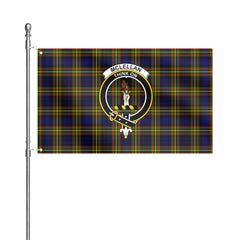 McLellan Modern Tartan Crest House Flag