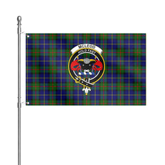McLeod of Harris Modern Tartan Crest House Flag