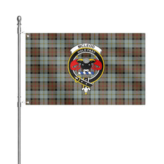 McLeod of Harris Weathered Tartan Crest House Flag